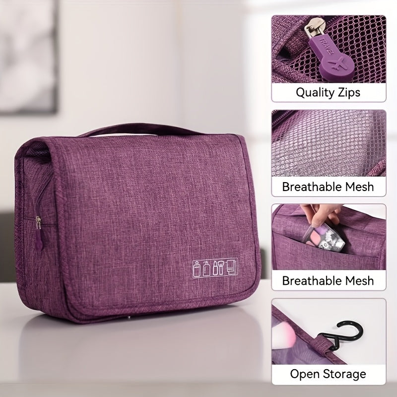 3Layer Hanging Toiletry Bag Travel Storage  More