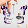 Personalized Memorial Photo Acrylic Keychain - Memorial Gift Idea For Mother's Day/Father's Day - Your Wings Were Ready But My Heart Was Not