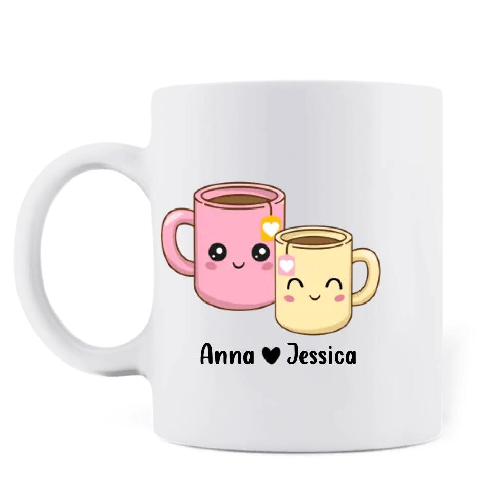 Personalized Besties Mom Mug - Gift Idea For Mother's Day - Mom You'll Always Be My Best - Tea