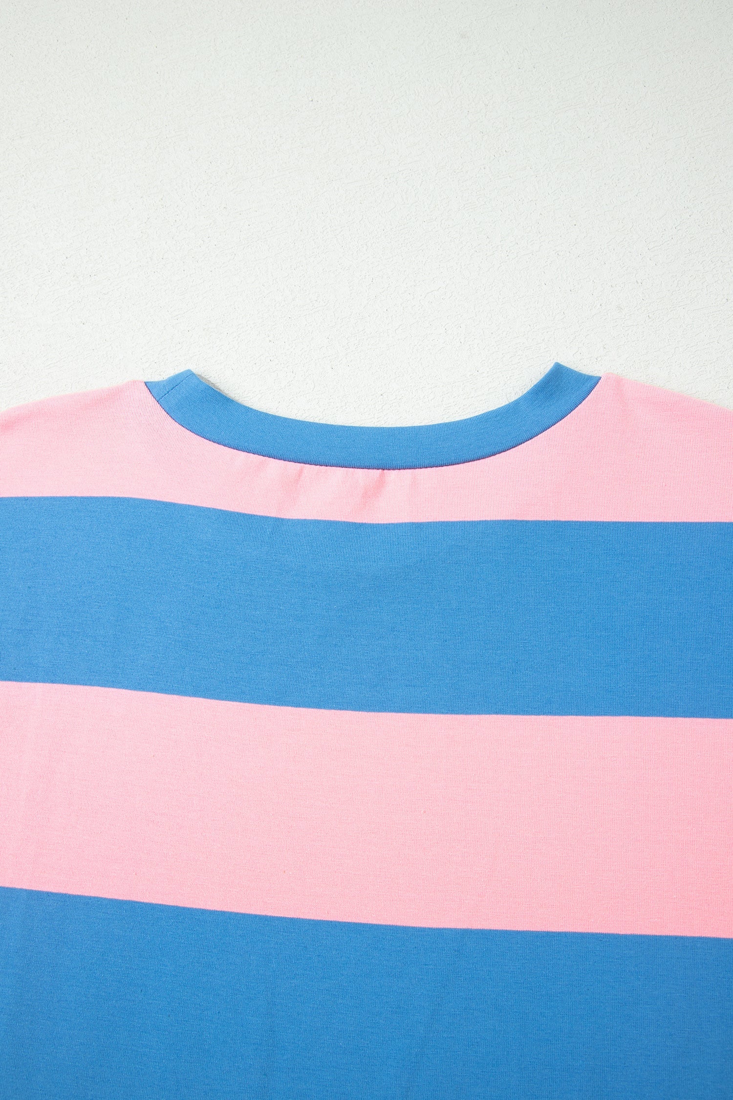 Royalty Block Oversize Tunic Tee with Striped Design