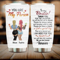 Personalized Besties Tumbler - Gift Idea For Friends/Besties/Sisters - Thank You For The Laughter For All The Fun We've Shared