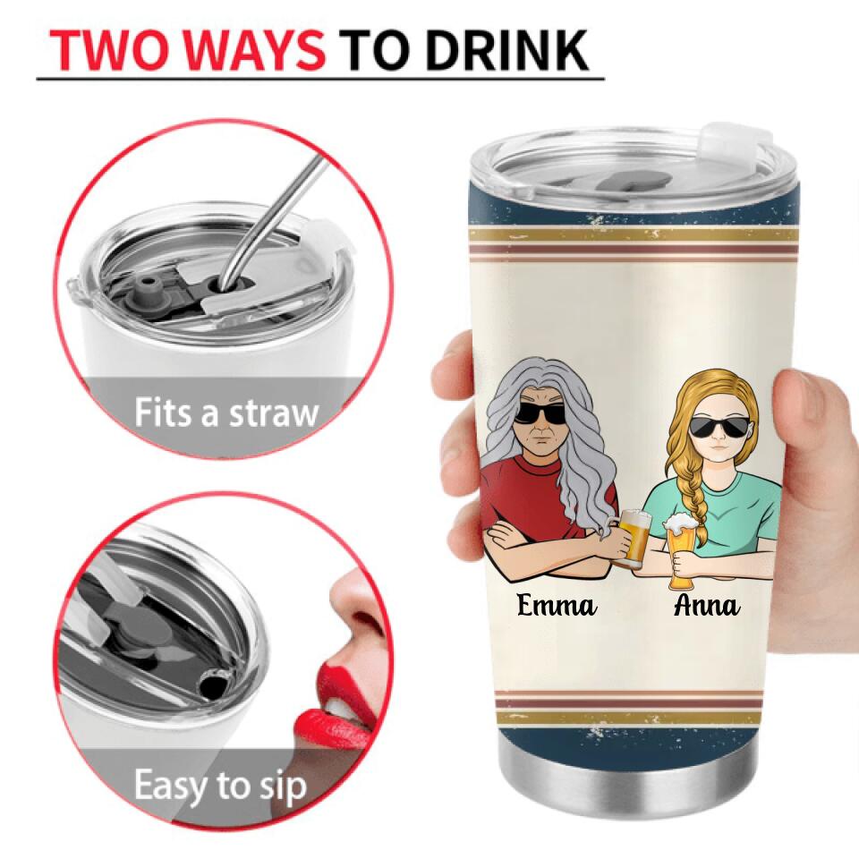 Custom Personalized To Daughter-In-Law Tumbler - Gift Idea For Daughter/Son-In-Law - He's Yours Now No Returns Or Refunds Sorry About That