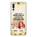 Personalized Strong Women Phone Case - Up to 5 Women - Gift Idea For Friends/Besties/Sisters - Never Give Up - Case for Xiaomi/Huawei/Oppo