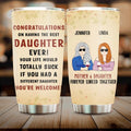 Personalized Best Daughter Tumbler - Mother's Day Gift Idea From Daughter - Congratulations On Having The Best Daughter Ever