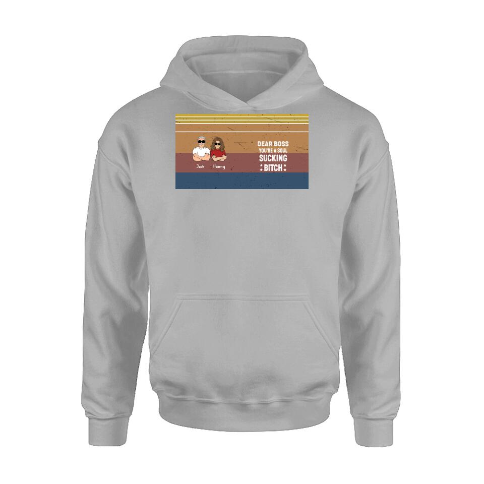 Personalized Dear Boss T-Shirt/Long Sleeve/Hoodie/Sweatshirt - Best Gift Idea For Friends - Dear Boss Thanks For Being My Boss