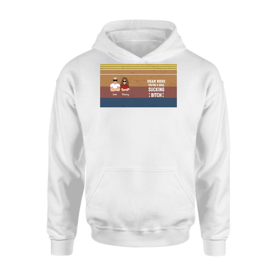 Personalized Dear Boss T-Shirt/Long Sleeve/Hoodie/Sweatshirt - Best Gift Idea For Friends - Dear Boss Thanks For Being My Boss