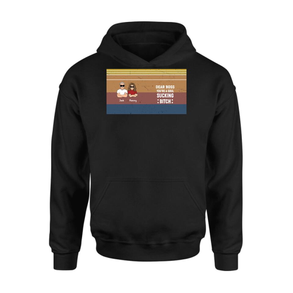 Personalized Dear Boss T-Shirt/Long Sleeve/Hoodie/Sweatshirt - Best Gift Idea For Friends - Dear Boss Thanks For Being My Boss