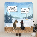 Personalized Dog Horse Quilt/Fleece Blanket - Up to 5 Pets - They Still Talk About You