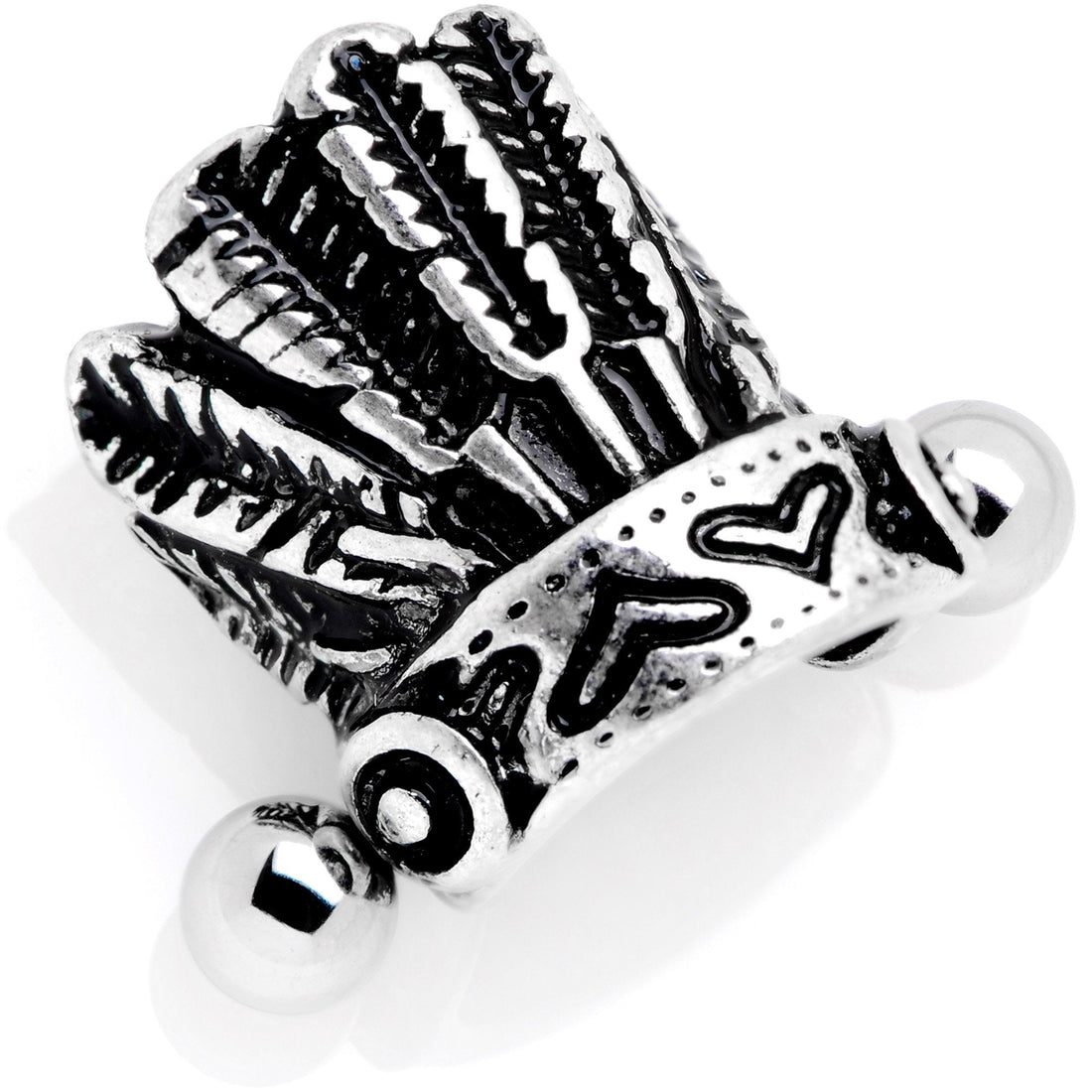 16G 1/2 Southwestern Feather Headdress Cuff Cartilage Earring