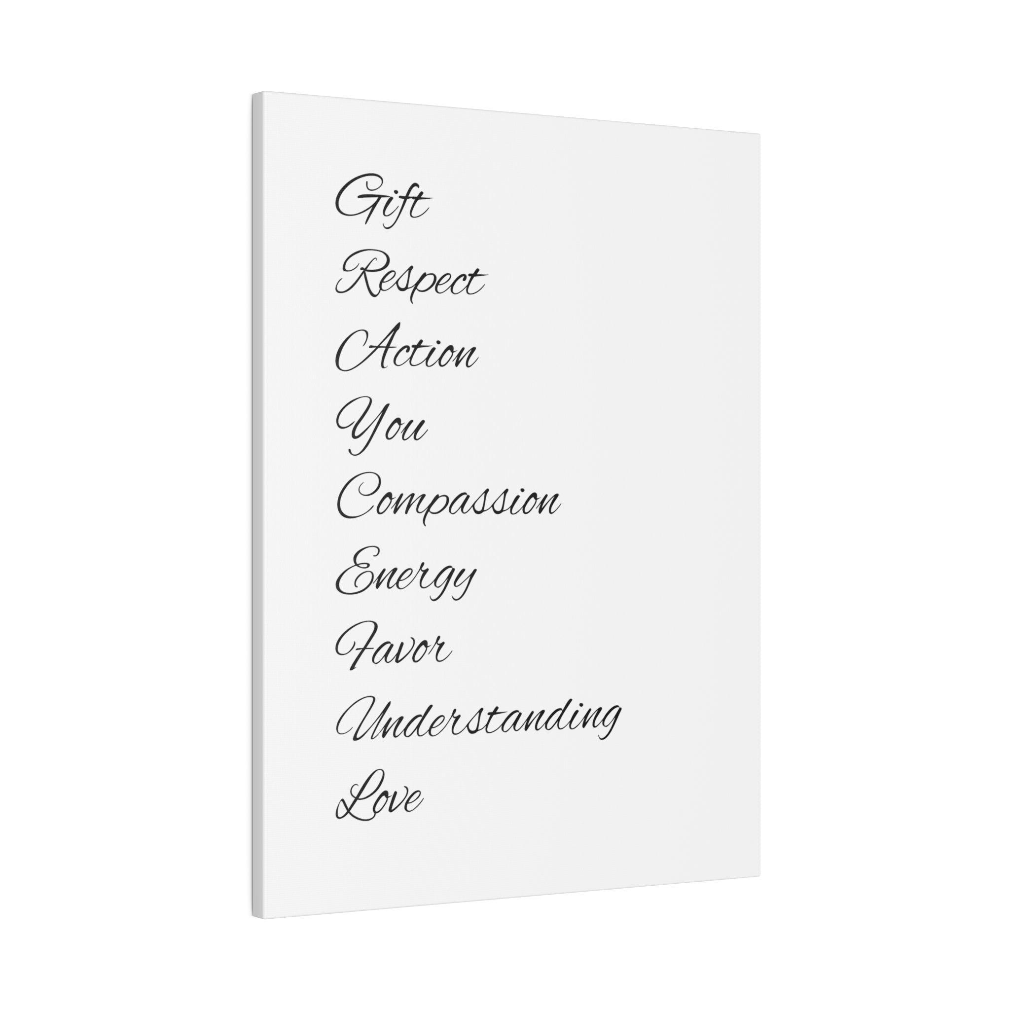 Minimalist Matte Canvas Wall Art, Stretched Black and White Decor