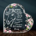 Personalized Horse Acrylic Plaque - Gift Idea For Horse Lovers - Horses Are Not Just Horses They Are Sanity They Are Happiness
