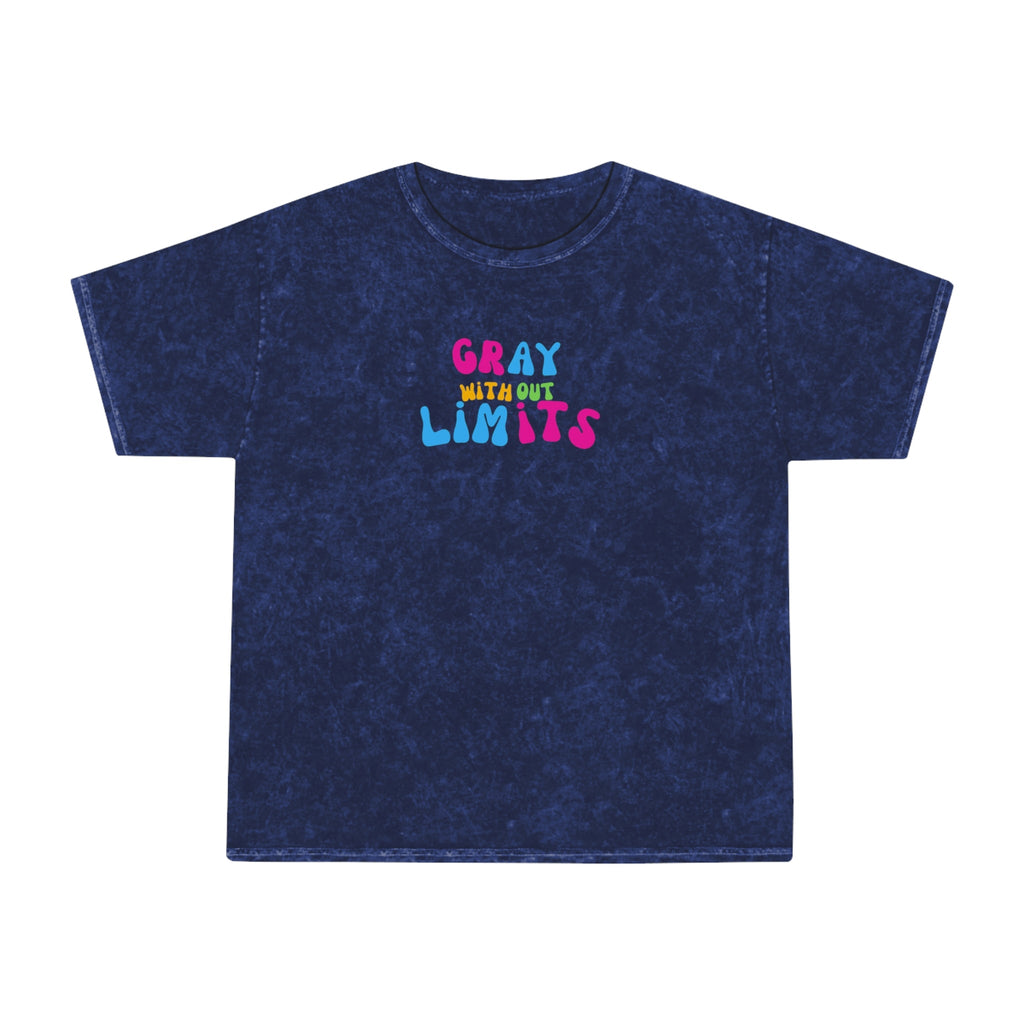 Unisex Mineral Wash T-Shirt - Retro Streetwear Crew Neck Tee