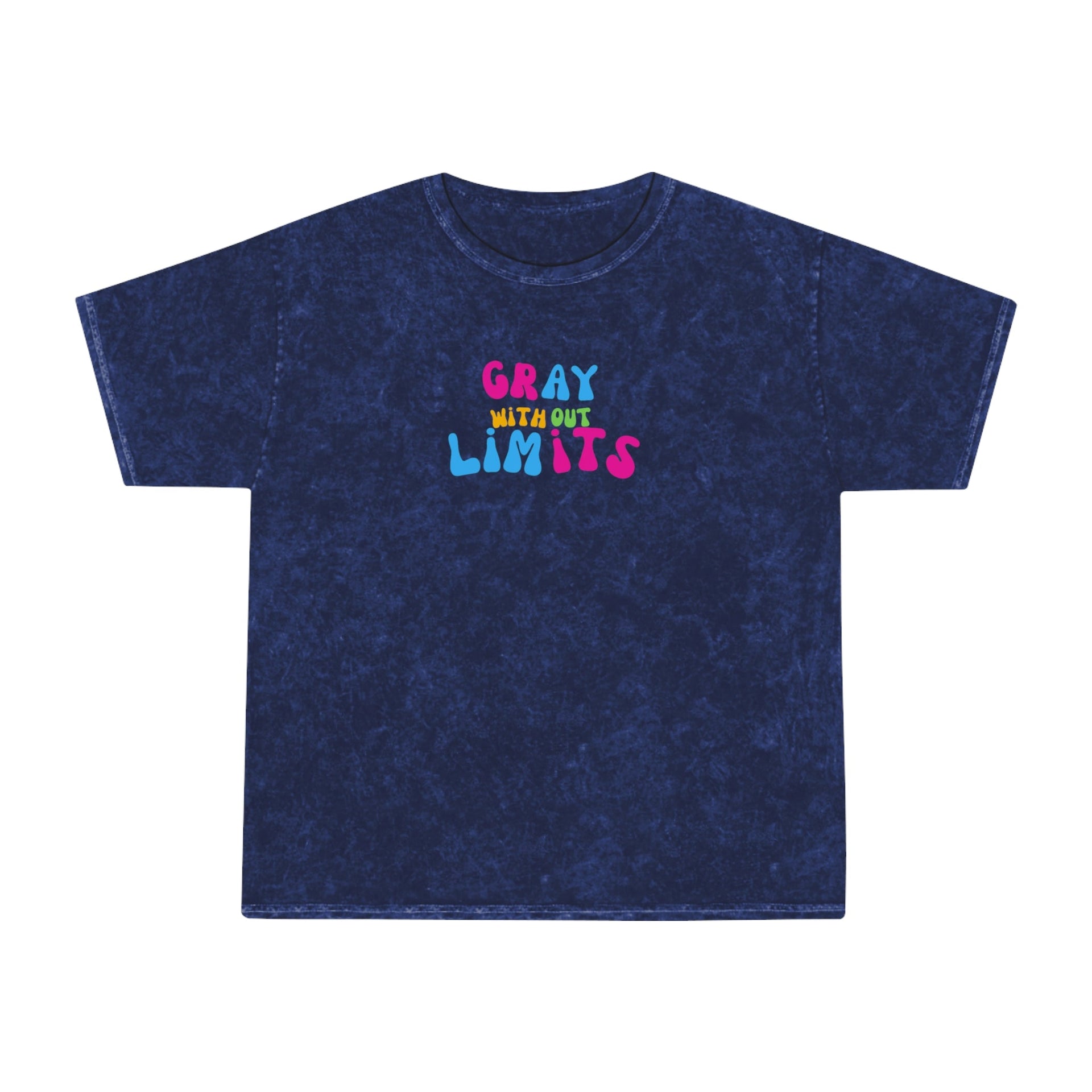 Unisex Mineral Wash T-Shirt - Retro Streetwear Crew Neck Tee