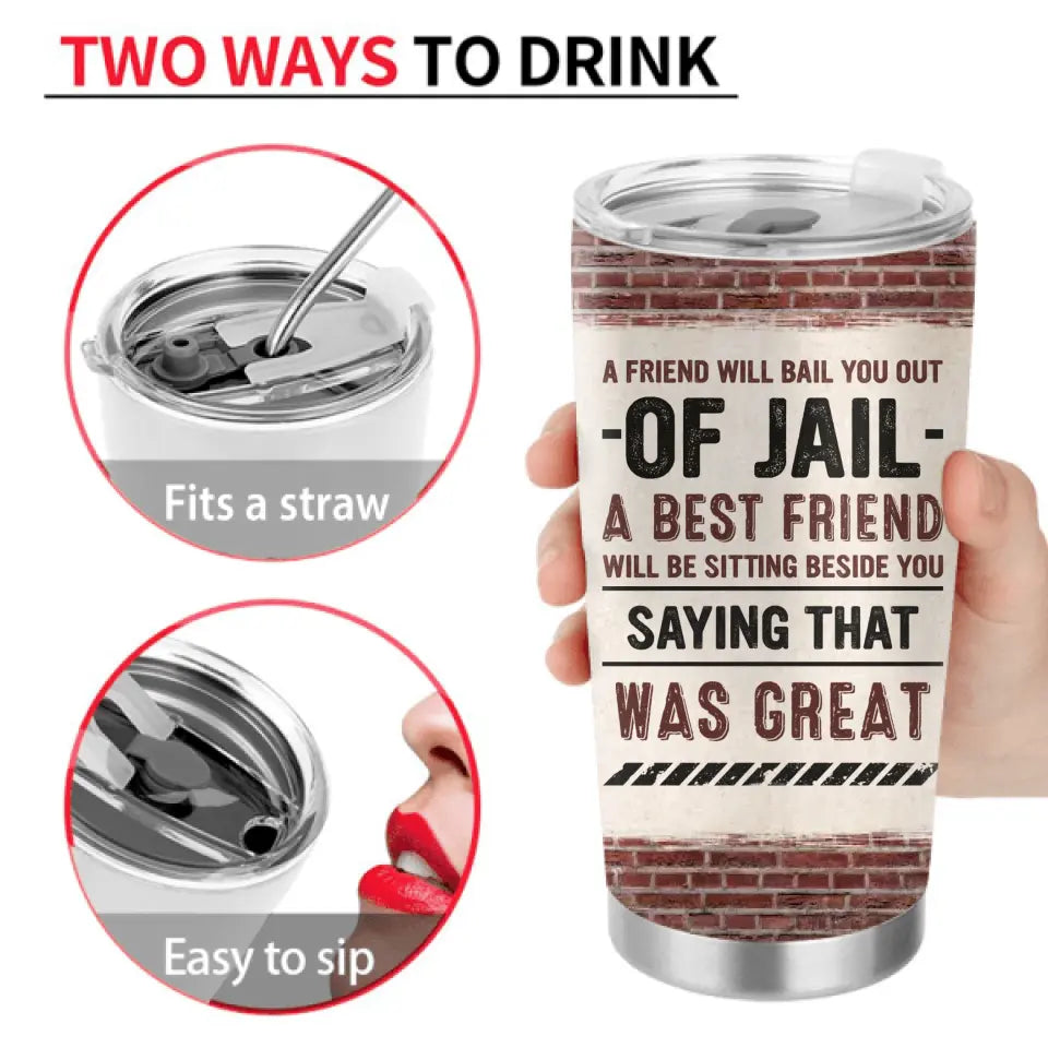 Personalized Friend Tumbler - Gift Idea For Friends/Besties - Partners In Crime