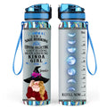 Personalized Witch Water Tracker Bottle - Gift Idea for Witch Lovers - I Am A Sage Burning Crystal Collecting Tarot Reading Moon Admiring Kinda Girl