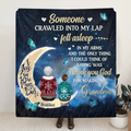 Personalized Grandparents Quilt/Fleece Throw Blanket/Pillow Cover - Up to 4 Kids - Gift Idea for Grandpa/Grandma - Thank You God For Making Me Grandma