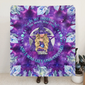 Personalized Witch Fleece Throw Blanket/Quilt - Halloween Gift Idea For Witch Lovers - In My Defense The Moon Was Full And I Was Left Unsupervised
