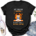 Personalized Witch Yoga Girl Shirt/Hoodie - Gift Idea For Witch Lover/Halloween - My Broom Broke So Now I Ride A Yoga Mat