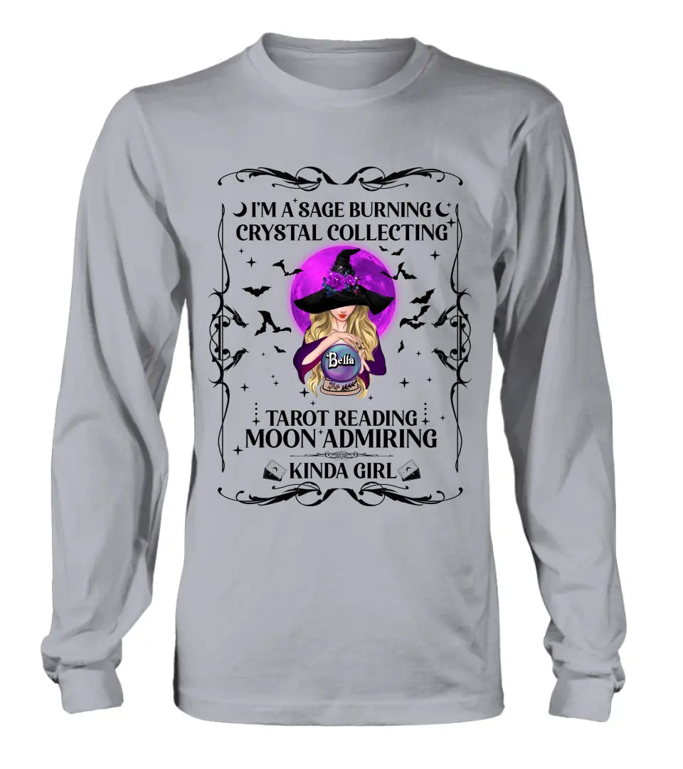 Witch Graphic T-Shirt Crystal Collector Tarot Reading Halloween - Image 7