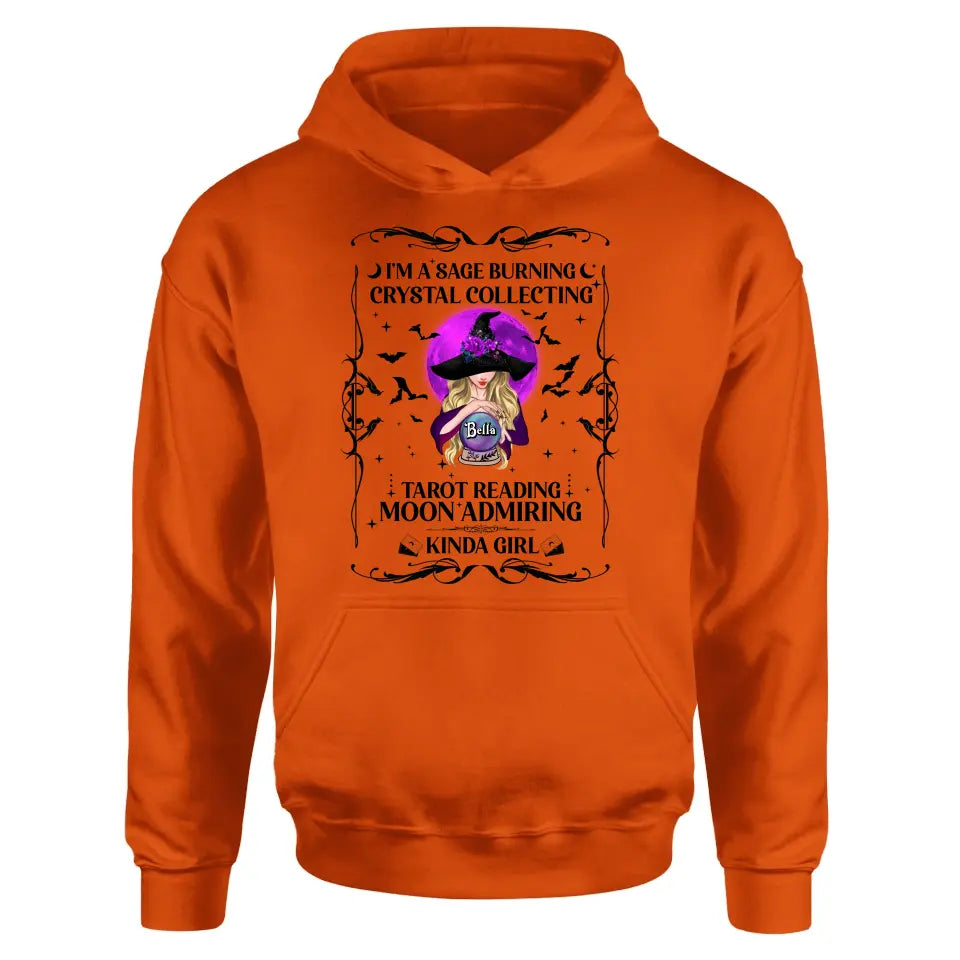 Witch Graphic T-Shirt Crystal Collector Tarot Reading Halloween - Image 8