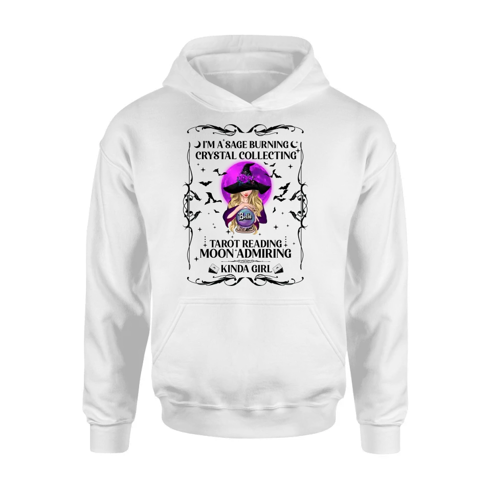 Witch Graphic T-Shirt Crystal Collector Tarot Reading Halloween - Image 9
