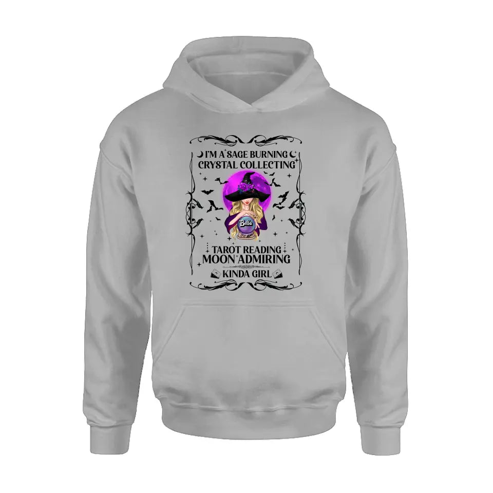 Witch Graphic T-Shirt Crystal Collector Tarot Reading Halloween - Image 11