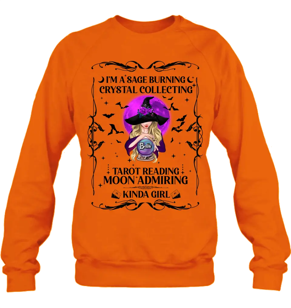 Witch Graphic T-Shirt Crystal Collector Tarot Reading Halloween - Image 13