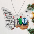 Personalized Memorial Family Butterfly Acrylic Ornament - Memorial Gift Idea For Family -  I Will Hold You In My Heart