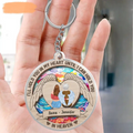 Personalized Memorial Acrylic Keychain - Memorial Gift Idea for Christmas - I'll Hold You In My Heart Until I Can Hold You In Heaven