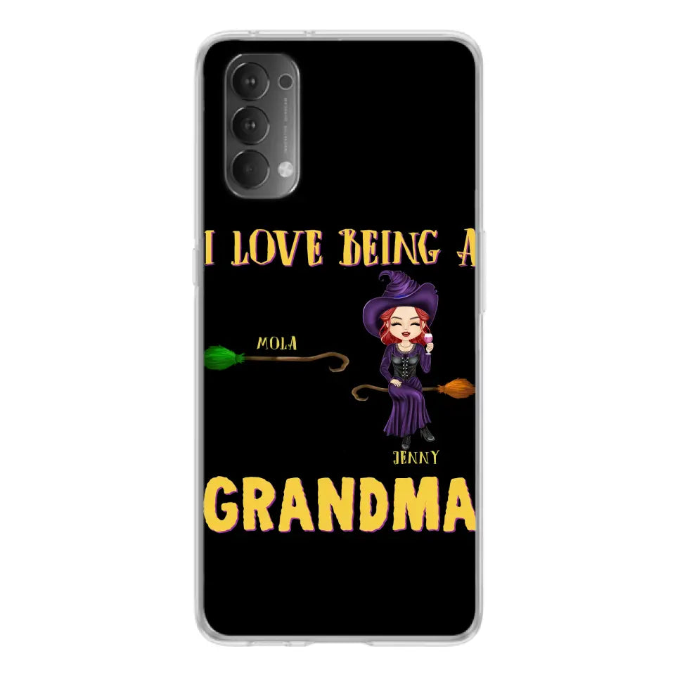 Personalized Witch Grandma Phone Case - Gift Idea For Halloween/Witch/Grandma - Up to 8 Kids - I Love Being A Grandma - Case For Oppo/Xiaomi/Huawei