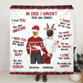 Personalized Couple Quilt/Fleece Throw Blanket/Pillow Cover - Gift Idea For Couple/Husband/Wife - In Case I Haven't Told You Lately