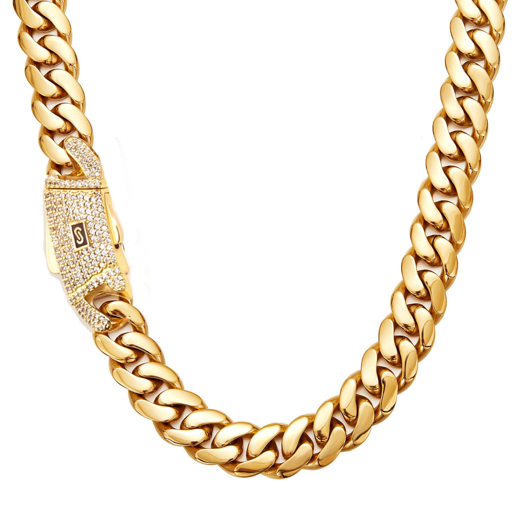 Mens Fashion Stainless Steel Polished Necklace