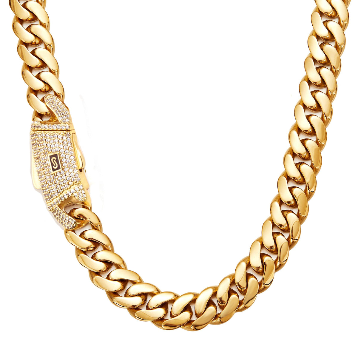 Mens Fashion Stainless Steel Polished Necklace