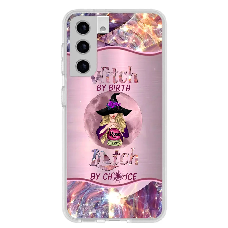 Witch By Birth Phone Case Personalized Halloween Gift for Her