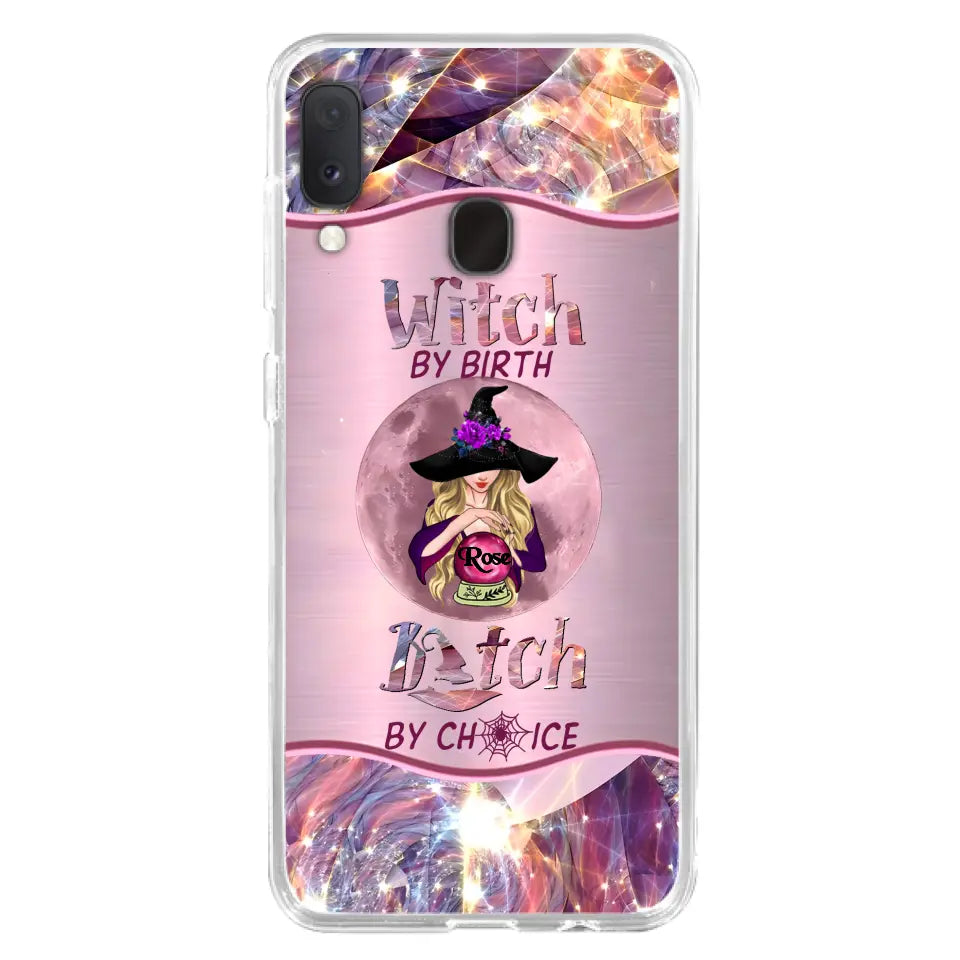 Witch By Birth Phone Case Personalized Halloween Gift for Her