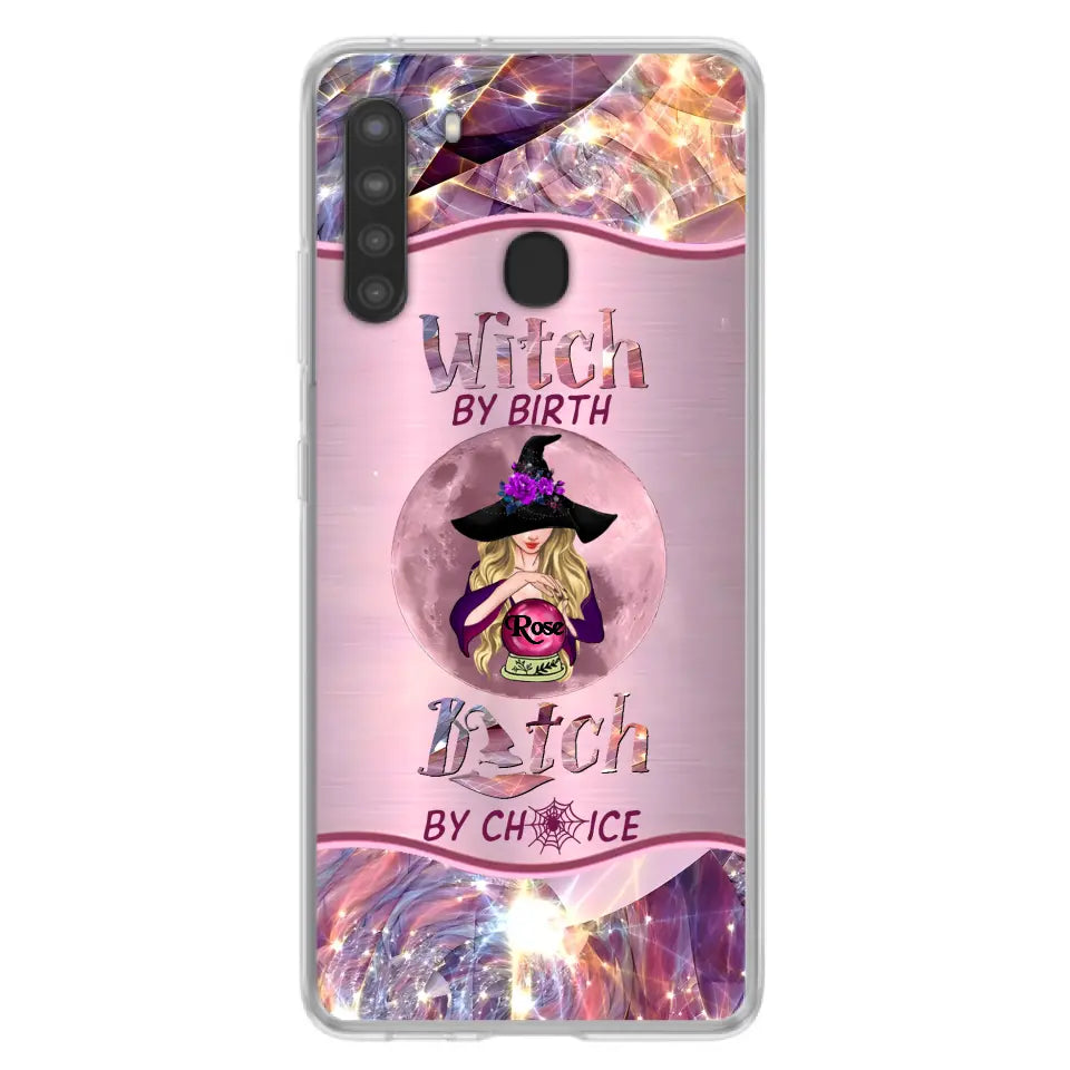 Witch By Birth Phone Case Personalized Halloween Gift for Her