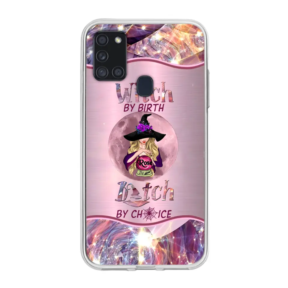 Witch By Birth Phone Case Personalized Halloween Gift for Her
