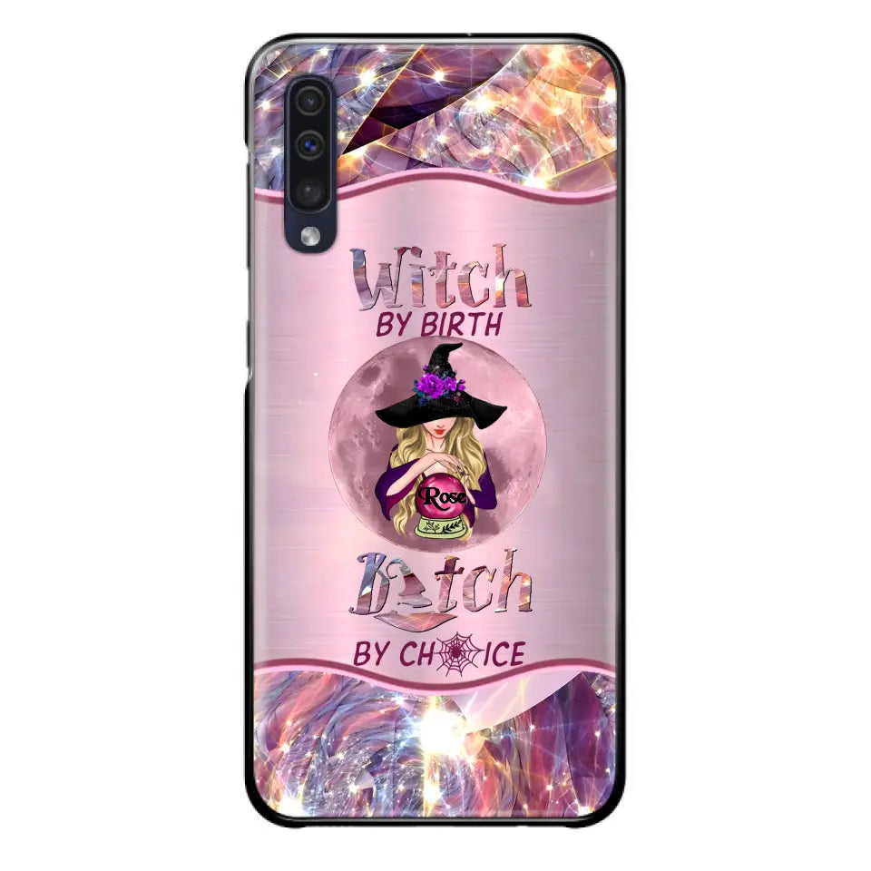 Witch By Birth Phone Case Personalized Halloween Gift for Her