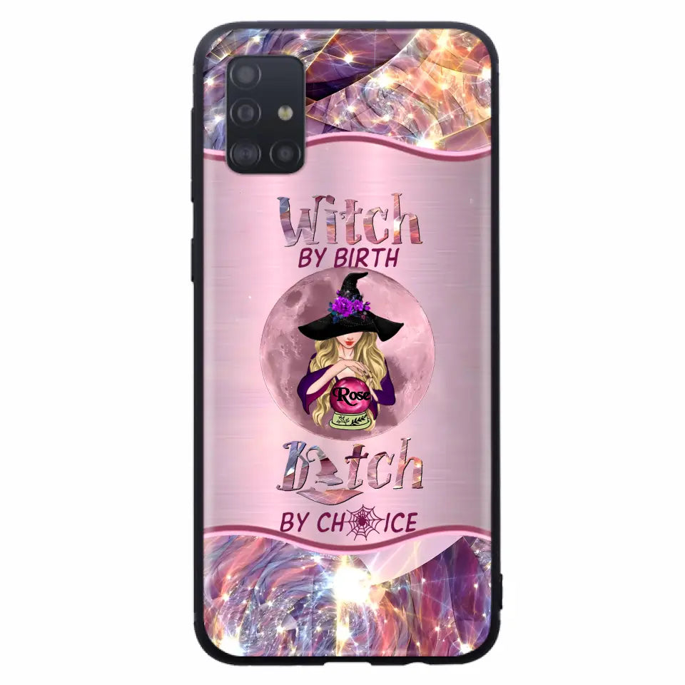 Witch By Birth Phone Case Personalized Halloween Gift for Her