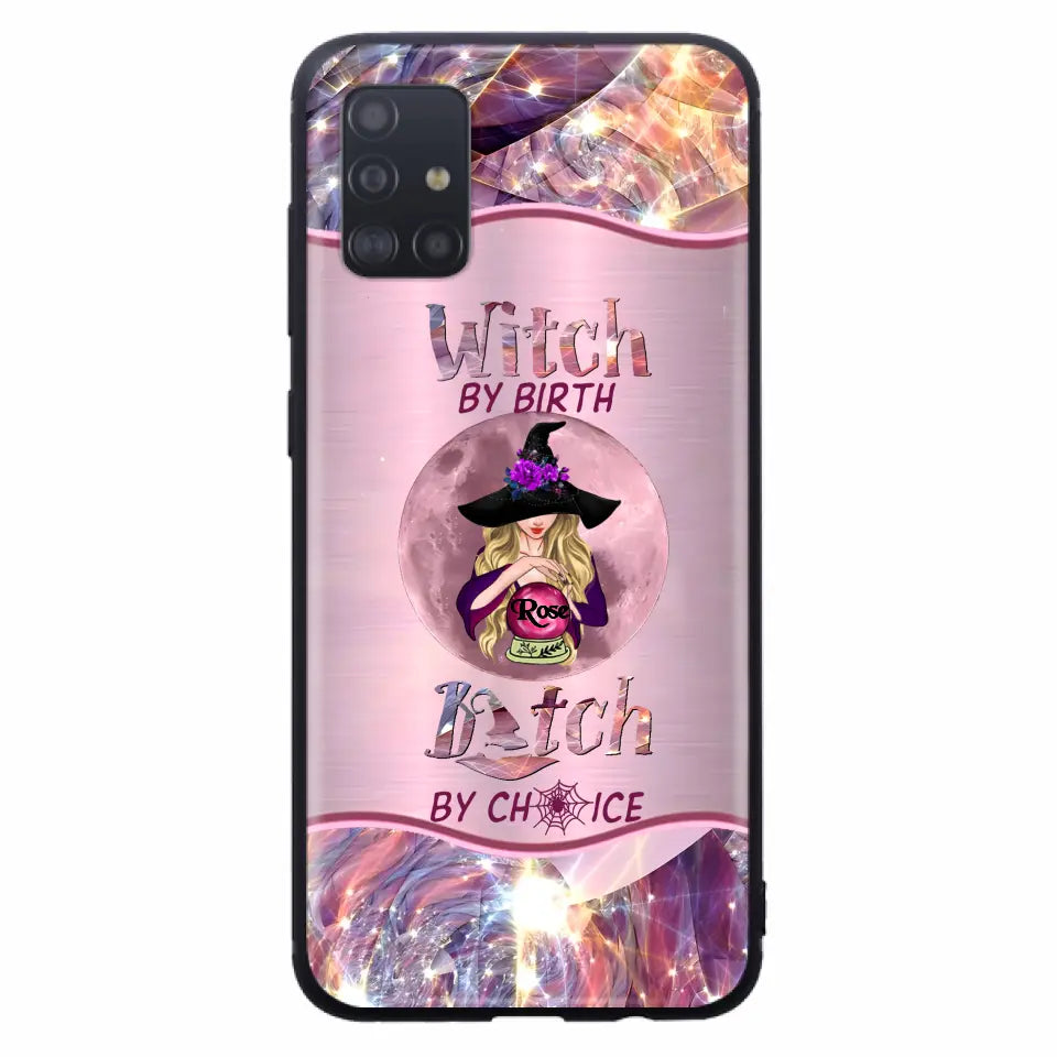 Witch By Birth Phone Case Personalized Halloween Gift for Her