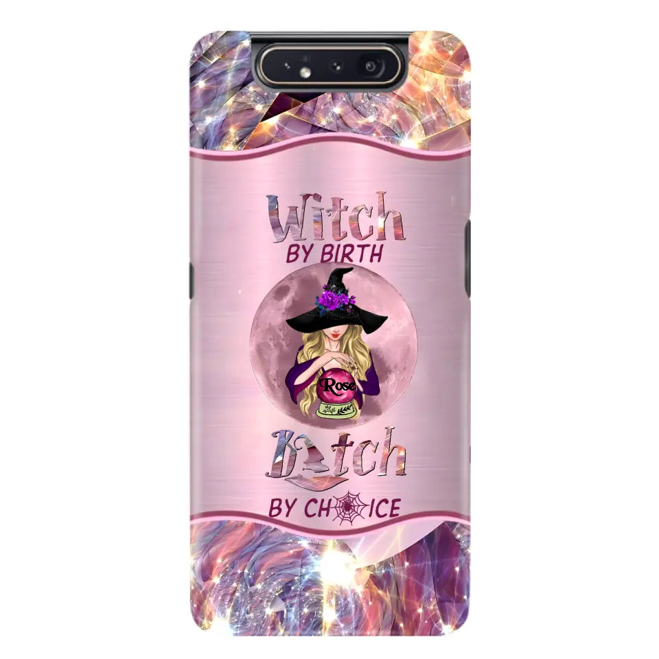 Witch By Birth Phone Case Personalized Halloween Gift for Her