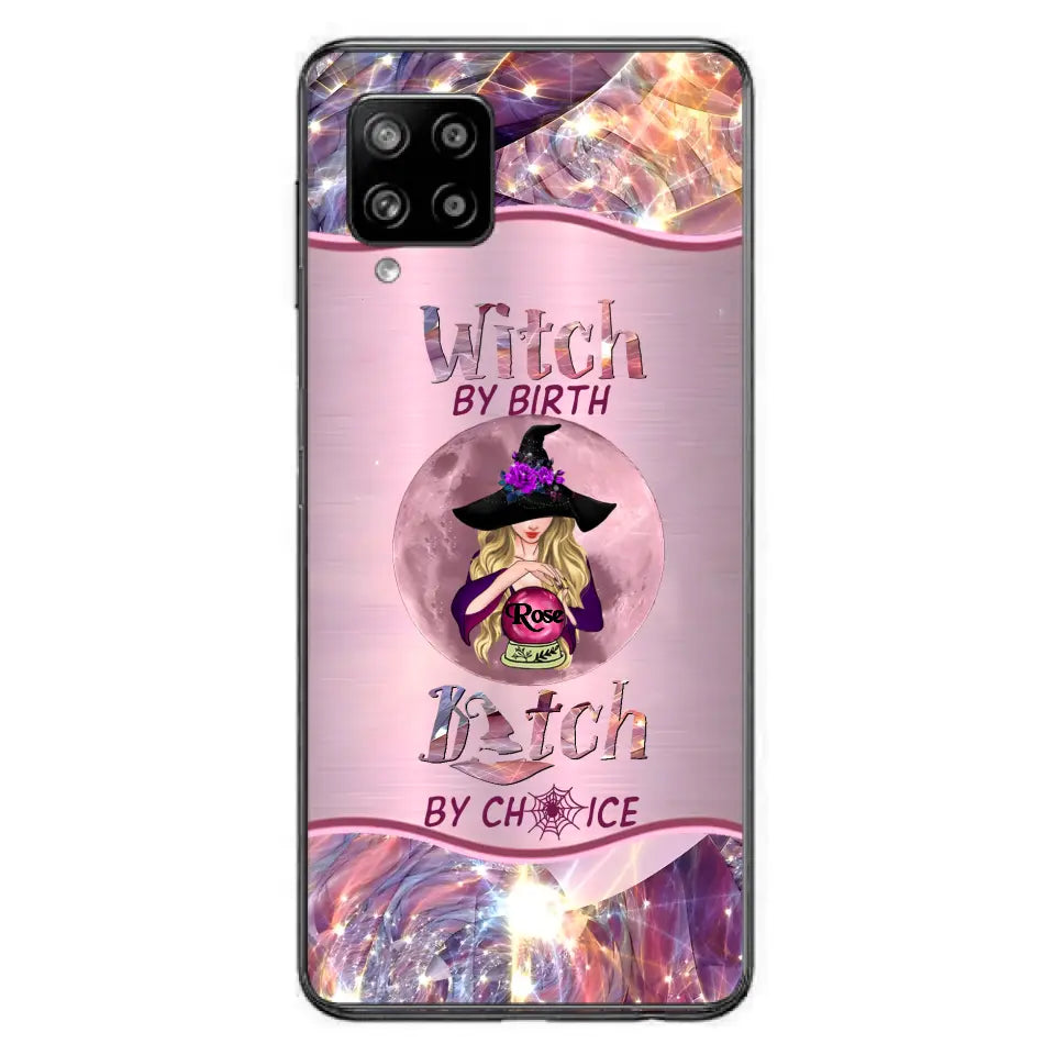 Witch By Birth Phone Case Personalized Halloween Gift for Her