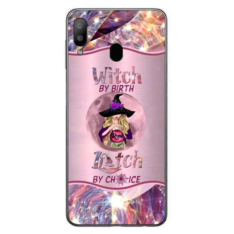 Witch By Birth Phone Case Personalized Halloween Gift for Her