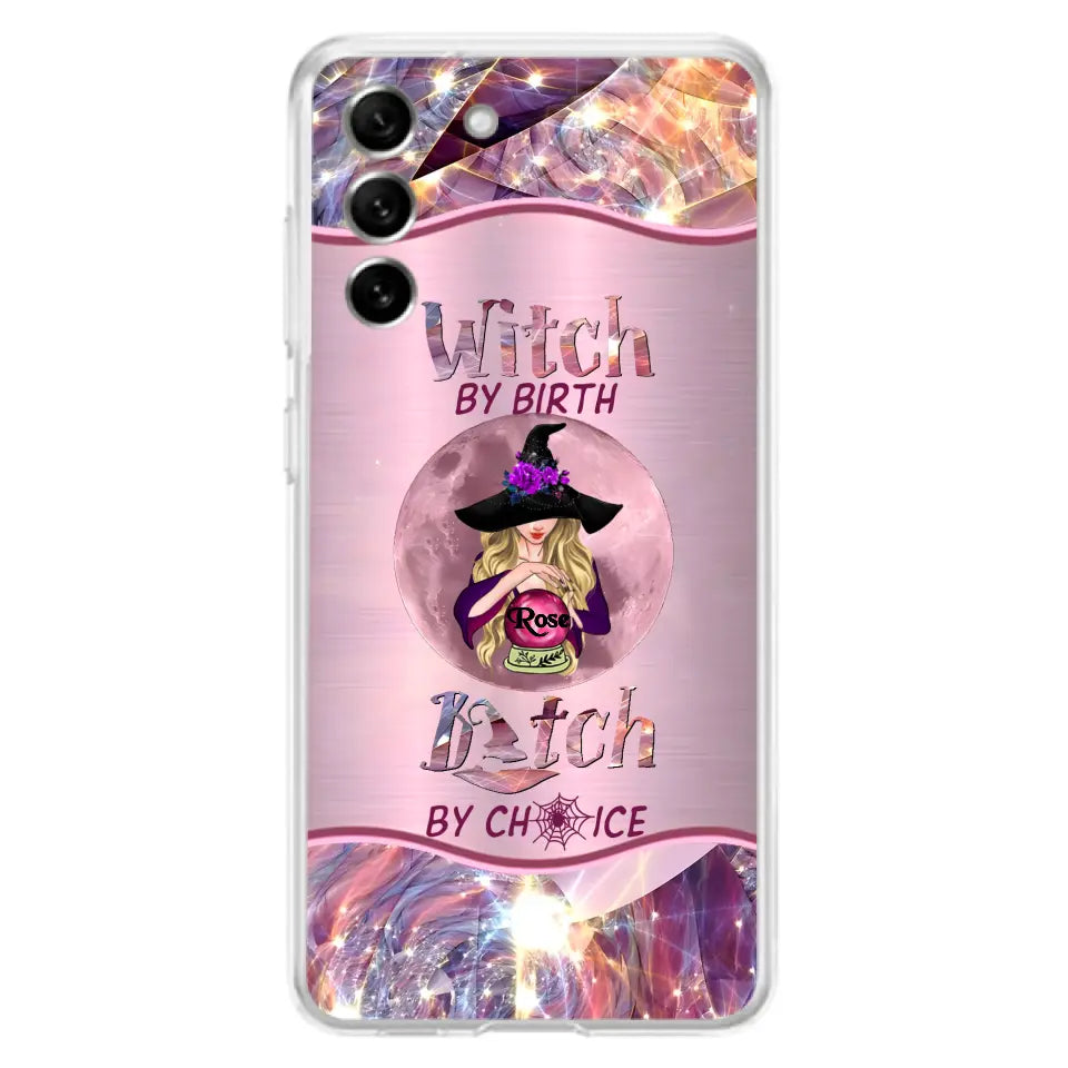 Witch By Birth Phone Case Personalized Halloween Gift for Her
