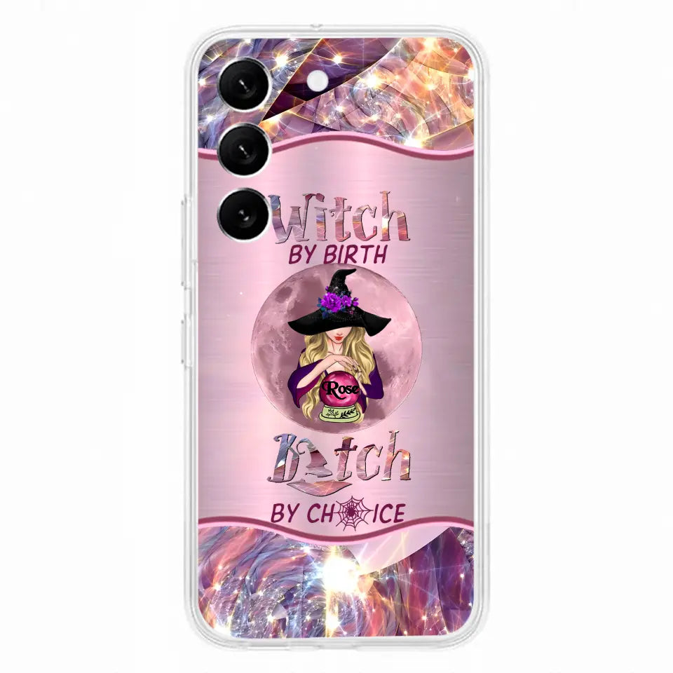 Witch By Birth Phone Case Personalized Halloween Gift for Her