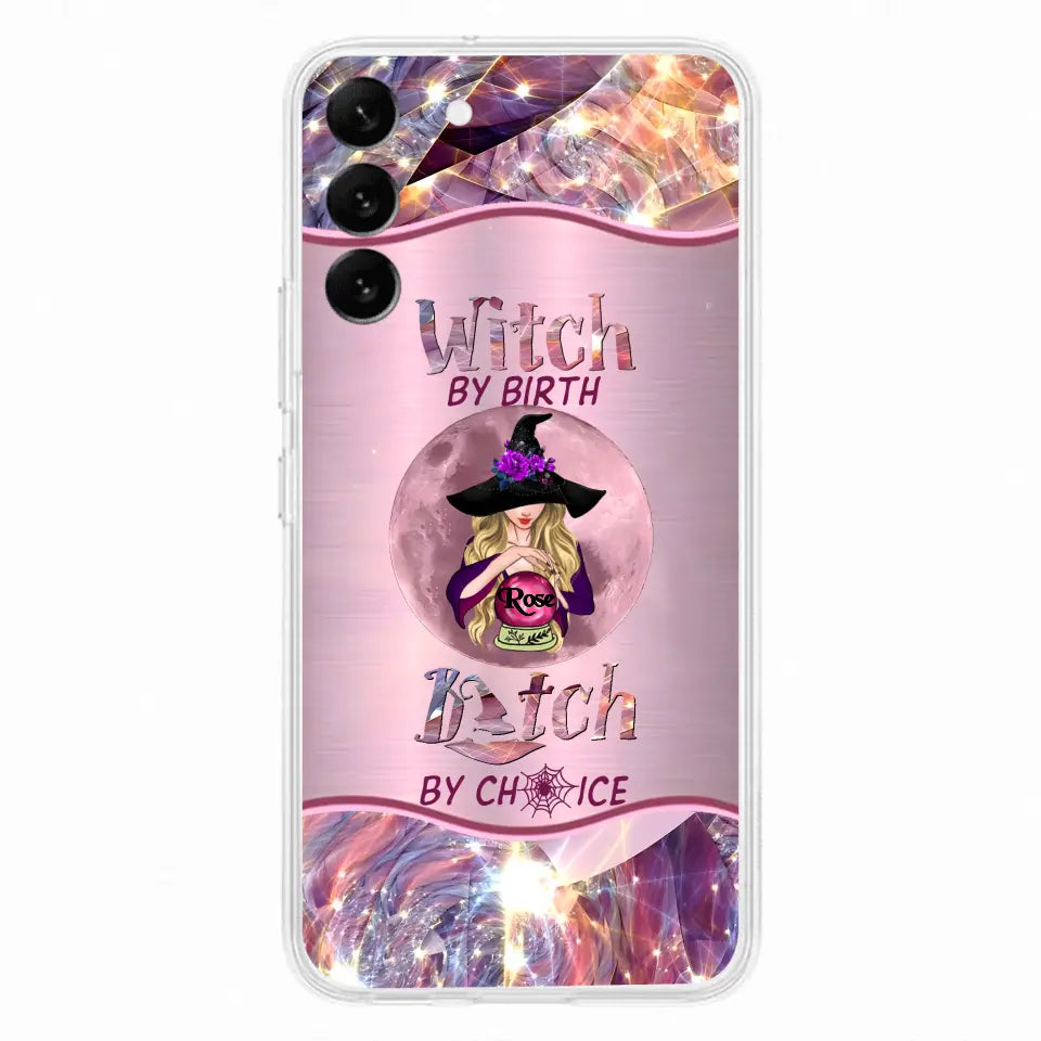 Witch By Birth Phone Case Personalized Halloween Gift for Her