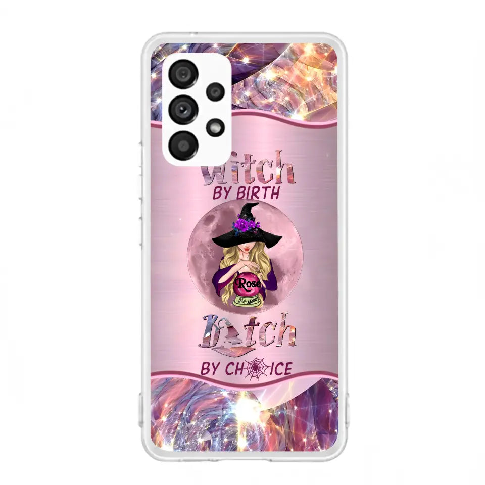 Witch By Birth Phone Case Personalized Halloween Gift for Her