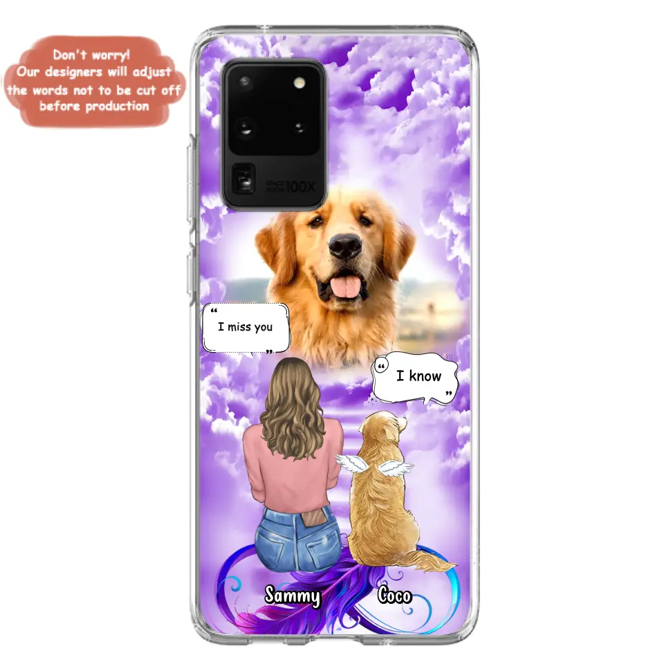 Personalized Memorial Pet iPhone/Samsung Case - Upload Photo - Memorial Gift Idea For Dog/Cat/Rabbit Lover