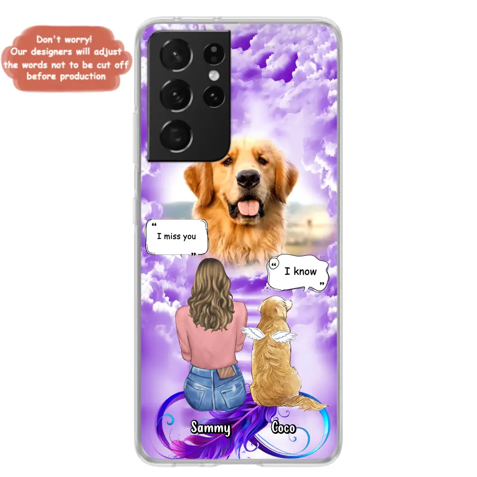 Personalized Memorial Pet iPhone/Samsung Case - Upload Photo - Memorial Gift Idea For Dog/Cat/Rabbit Lover