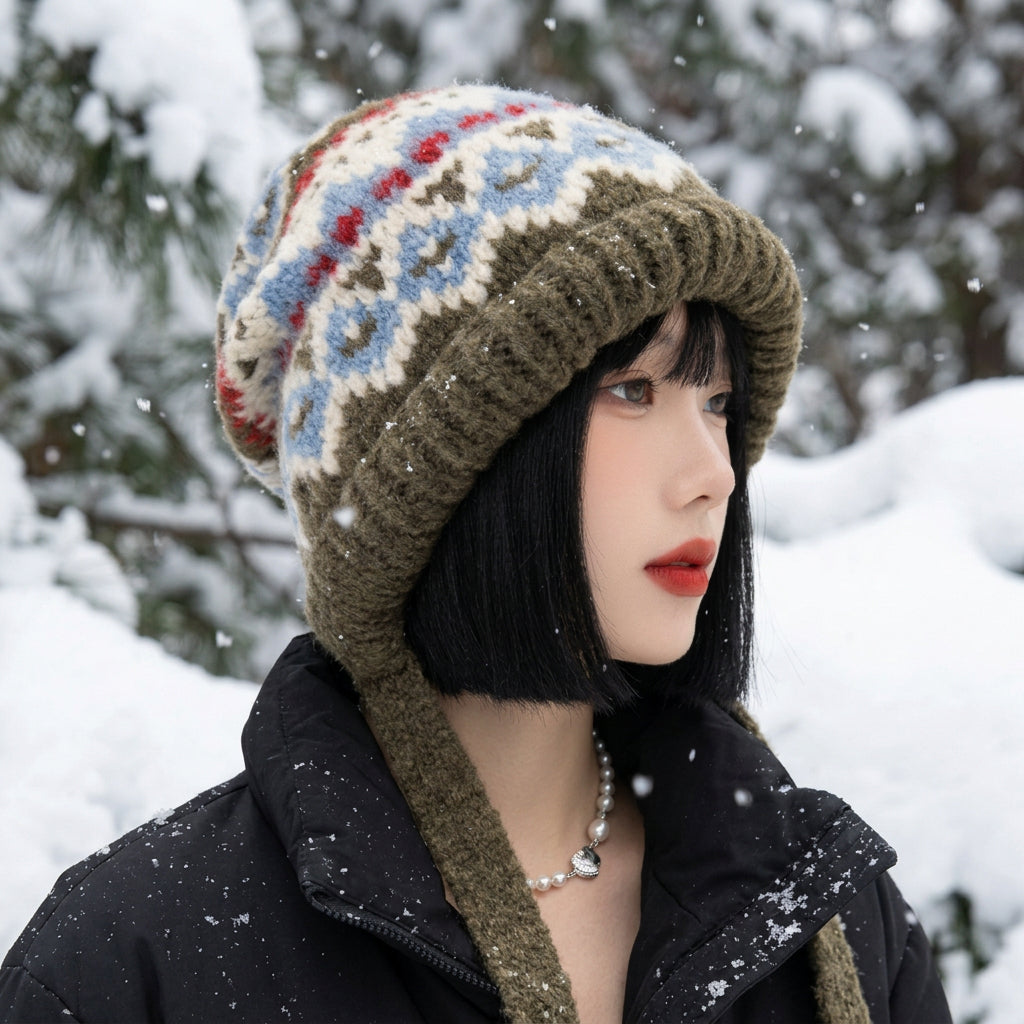 Winter Korean Style Balaclava Dome Hat